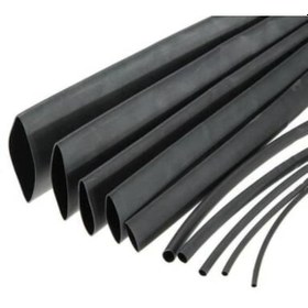 Resim 200metre 1.5mm Isı İle Daralan Makaron Siyah 