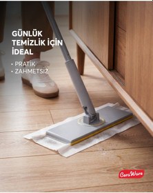 Resim Home Care Pratica Click Mop Set El Değmeden Bez Tak Çıkar Kullan At ve Tüm Bezlerle Uyumlu 