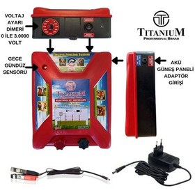 Resim Titanium Night Shock 30K Elektirikli Çit Sistemi 30000 Volt 