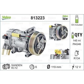 Resim Valeo KLIMA KOMPRESORU P207 P208 P308 P508 P5008 P2008 C3 II C4 C4 II DS4 DS3 C3 III C5 III C3 PICASSO BER 