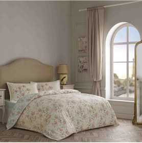 Resim Linens Sc Allday Fleur Nevresim Takımı Çift Kişilik Krem Krem 