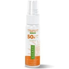 Resim Licape Güneş Koruyucu Sprey Süt SPF50+ Faktör Uva Uvb 200ml 