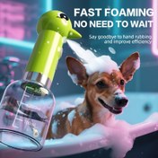 Resim USB Güçlü Köpek Banyo Duş Sistemi - Hızlı Köpürme Özellikli, Otomatik Köpük Dağıtıcılı & Kendi Temizleme Modlu USB Şarj Edilebilir Yıkama Cihazı, İnce/Orta Boy veya Uzunboyutlu Köpekler için Pratik Tasarım. Dayanıklı Plastik Malzemeden Üretilmiş Kolay Bakım İmkanı ile Evcil Hayvanların Hijyenik ve Rahat Bir Deneyim Yaşamasını İçerisinde Barindırıyor 