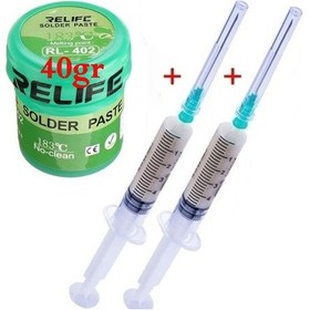 Resim Relıfe Rl-402/ Krem Lehim Paste 183 C 40g Flux Lehim Toplama Elektronikçi Yardımcı Seti02 