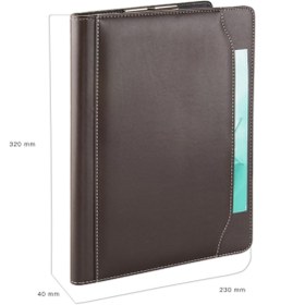 Resim 2K A4 Suni Deri Elite Sekreter Blok Tablası Hesap Makinalı (100 Yaprak) 