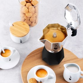 Resim Bialetti New Brikka 4 Cup Kremalı Kahve Moka Pot Ocak Üstü İtalyan Orijinal 