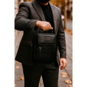 Resim Canaris Silah Tabanca Taşıma Çantası Kasalı Erkek El ve Omuz Siyah Renk Yeni Yıl Hediyesi 