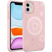Resim Mobilzone iPhone 11 Uyumlu Zore Wireless Şarj Özellikli Desenli Hot Kılıf-Rose Gold 