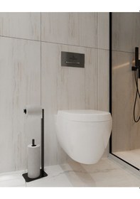 Resim Tuvalet Kağıtlığı Yedekli Özel Tasarım Ağır Döküm Ayaklı Devrilme 
