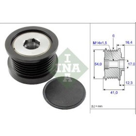 Resim Alternatör Kasnak Rulmanlı 6-kanal Alfa Romeo-ford-jeep-mazda-vol N11.4149 