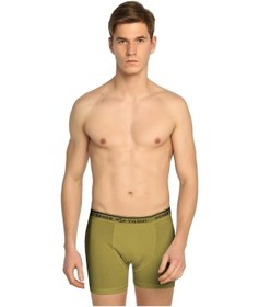 Resim Erkek Asker Yeşili Likralı Boxer 6'Lı 001 