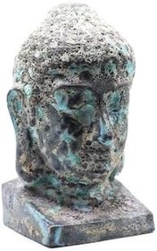 Resim Buddha Heykel Büst Turkuaz Büyük Boy 