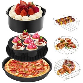 Resim Xurunkeji Set Basınçlı Pişirici, Buharlı Pişirici Ve Hava Fritözü Pişirme Gereçleri Aksesuarları Ninja Foodi 5&6.5&8 Qt Op101,op301,op302 İle Uyumlu 