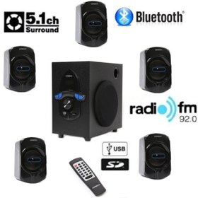 Resim CARBOON TS-52 5+1 BLUETOOTH USB SES SİSTEMİ CARBOON TS-52 5+1 BLUETOOTH USB SES SİSTEMİ