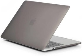 Resim Apple Macbook Air 13.3inç M1 A2337 2021 ile uyumlu Kılıf Mat Ön Arka Kapak Gri 