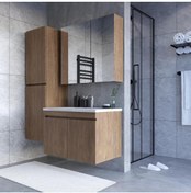 Resim TETA HOME Tokyo 80 Cm Mdf Banyo Dolabı Seti Boy Dolabı 