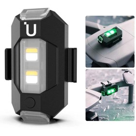 Resim çarşıhan Motor Drone Uçak Kanadı Çakarlı Led Şarjlı Kablosuz Mini 4 Adet 