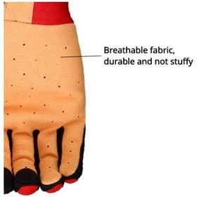 Resim Kırmızı Eldivenleri Off-road Yarışları Uzun Parmaklı Motosiklet Eldivenleri 