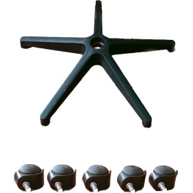 Resim Elayce Ofis 5 Adet Tekerlek+ Yıldız Ayak 