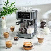 Resim Karaca Mycaffe Barista S10 Entegre Süt Hazneli Otomatik Espresso Latte ve Cappuccino Mak. Galaxygrey 
