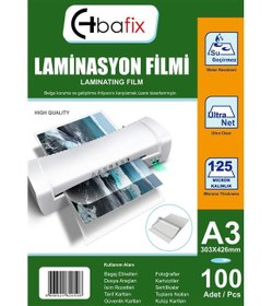 Resim Bafix Laminasyon Filmi A3 125 MIC 303-426 