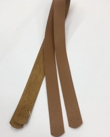 Resim Dikmeli Spor Sap / Çanta Sapı / Deri Dikmeli Sap 70 Cm Taba Taba 