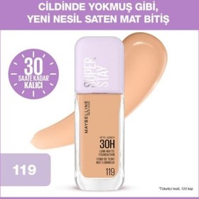 Resim Maybelline New York Super Stay Lumi Matte Fondöten - 119 