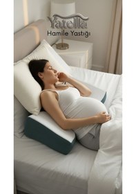Resim Yatella Çok Fonksiyonlu Hamile Yastığı - Katlanabili Ayarlanabilir - Sırt ve Bel Destekli Hamile Yastığı 