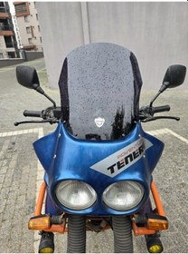 Resim Motocam Yamaha Tenere Xt 660 Z Siperlik Ön Cam 1991-1999 Model 36cm Siyah Renkli 4mm 