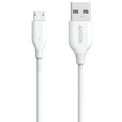 Resim Anker A8132H21 USB to Micro USB PowerLine Durable Fast Charging Cable, White 