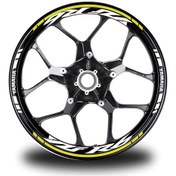 Resim Sarı Yamaha R6 Takım Jant Sticker Etiket 