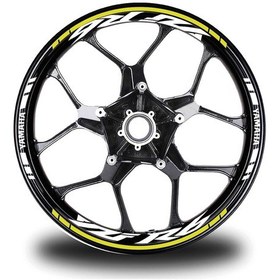 Resim Sarı Yamaha R6 Takım Jant Sticker Etiket 