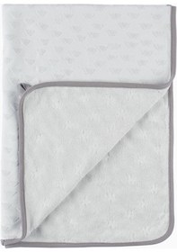 Resim Çift Katlı Bebek Battaniyesi Üçgen Yıldız Desenli Yeşil 80X100 Cm - Yeşil 