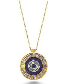 Resim Zirkon Taşlı Nazar Boncuğu Kolye (498587643) 