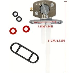 Resim Hightower Yamaha Suzuki Motosiklet Tip C Benzin Petrol Yakıt Vana Valfi Anahtarı 