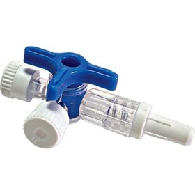 Resim Bıçakçılar Üç Yollu Mavi Musluk 3 Adet 