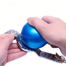 Resim Yenilikçi, Mavi Kauçuk Saat Kasa Açacağı Topu - 7.11cm Dayanıklı, Güvenli ve Kullanımı Kolay Saat Tamir Aracı 