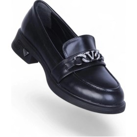 Resim Vollex 302 Cilt Kadın Loafer Ayakkabı Siyah 