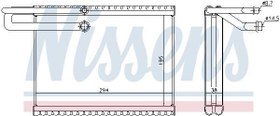 Resim NISSENS 92323 | Klima Evaporator Valfsız [310X235x38] Volvo Fh II 480 12= > 