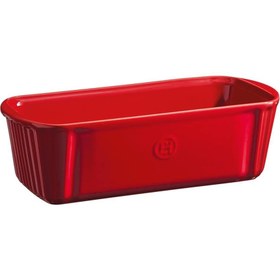 Resim Emile Henry Fırın Kabı Baton 13 x 31 cm Kırmızı/Burgundy 