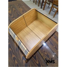 Resim Feyza Design Ahşap Çift Bölmeli Patates ve Soğan Saklama Kutusu, Doğal ve Şık Tasarım 