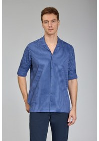 Resim Bisse Regular Fit Apaj Yaka Lacivert Spor Erkek Gömlek Gmczg1722300204 D39 Lacivert 