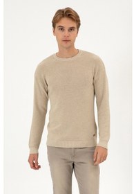 Resim U.S. Polo Assn. Erkek Comfort Fit Bisiklet Yaka Kum Melanj Basic Kazak 50313679-VR123 