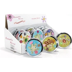 Resim Kabartmalı Desenli El Aynası Alk2881 Renkli 