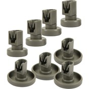Resim Parmis Aeg F45000W0 Bulaşık Makinesi Alt - Üst Sepet Tekerleği 8 Li Set ST0006-1 