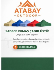 Resim Atabay Outdoor Gazebo Tente Üst Kumaşı Beyaz 