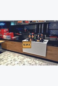 Resim GÜNEŞ LAZER KASA YÖNLENDİRME LEVHASI AYNALI GOLD PLEKSİ 15X12 CM 