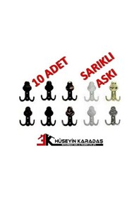 Resim Hüseyinkaradaşboya Beşel Vestiyer Askısı Sarıklı ( 10 Adet ) Diğer 