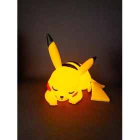 Resim MegArt3D Uyuyan Pikachu Figürü Dekoratif Lamba Masaüstü Aydınlatma Taşınabilir Lambası 