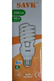 Resim şavk ŞAVK 40W TASARRUFLU SPİRAL AMPÜL 2400Lm GÜN İŞİĞİ 